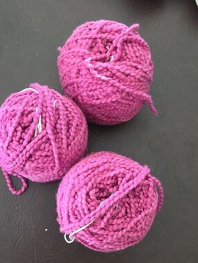 Sweet Pea Hot Pink Yarn Balls